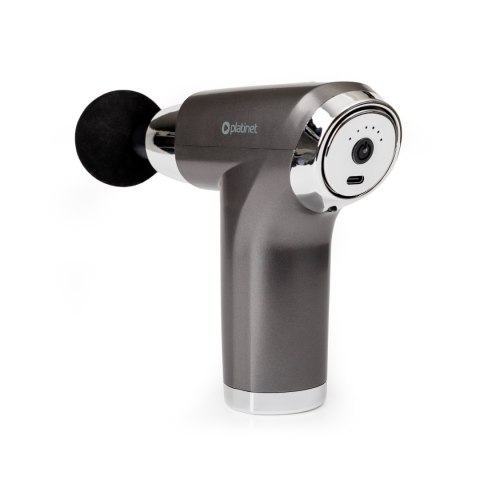 PLATINET MASSAGE GUN PISTOLET WIBRACYJNY DO MASAŻU 1500 mAh 1800-3200 rpm 4 tips [46034]
