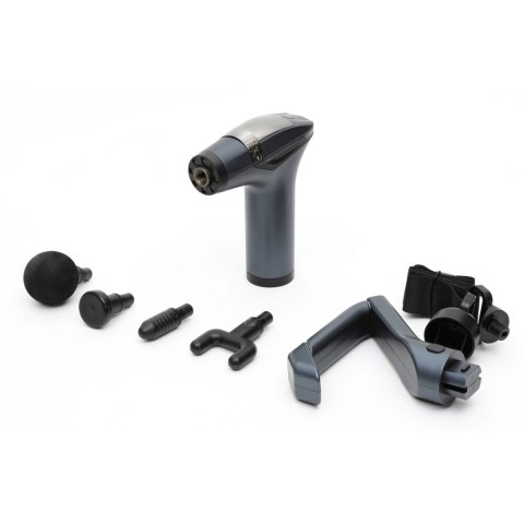 PLATINET MASSAGE GUN PISTOLET WIBRACYJNY DO MASAŻU 1500 mAh 2400-3200 rpm 4 tips belt [45974]