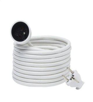 PLATINET ONE-SOCKET EXTENSION CORD PRZEDŁUŻACZ 3M Uni-SCHUKO PLUG WHITE [44780]
