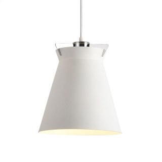 PLATINET PENDANT LAMP LAMPA SUFITOWA NIKE E27 METAL WHITE [44019]