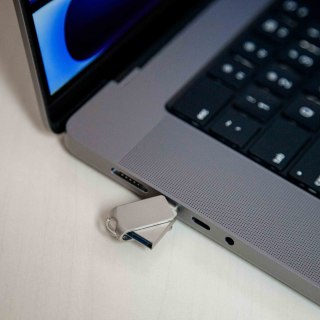 PLATINET PENDRIVE 2IN1 USB-A 3.2 + USB-C 64GB METAL UDP WATERPROOF [45971]