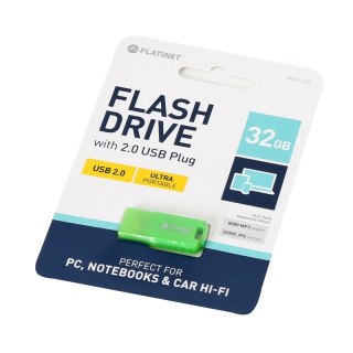 PLATINET PENDRIVE USB 2.0 F-Depo 32GB UDP GREEN [43338]