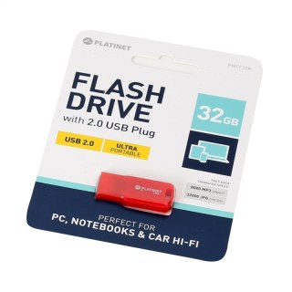PLATINET PENDRIVE USB 2.0 F-Depo 32GB UDP RED [43340]