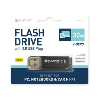 PLATINET PENDRIVE USB 2.0 V-Depo 32GB BLACK [43434]
