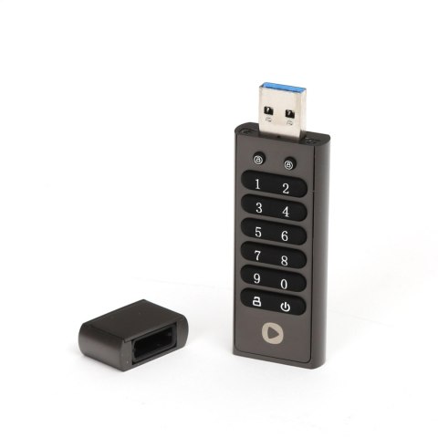 PLATINET PENDRIVE USB 3.2 PIN-Depo METAL HARDWARE ENCRYPTED AES 256 BIT 64GB [45649]