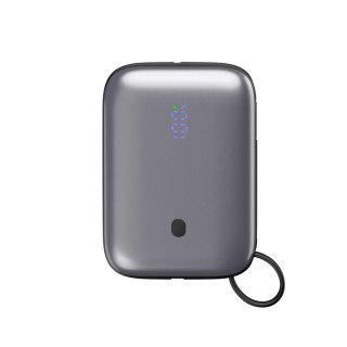 PLATINET POWER BANK 10000 mAh 20W PD WITH CABLE MINI SIZE LED GREY [46011]