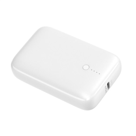 PLATINET POWER BANK 10000 mAh 20W PD/22,5 QC/ LI-ION EV-BATTERY 1400 Cycles MINI SIZE WHITE [45935]
