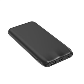 PLATINET POWER BANK 10000 mAh 3,7V 37Wh 12W 2x USB-C 1x USB-A BLACK [46031]