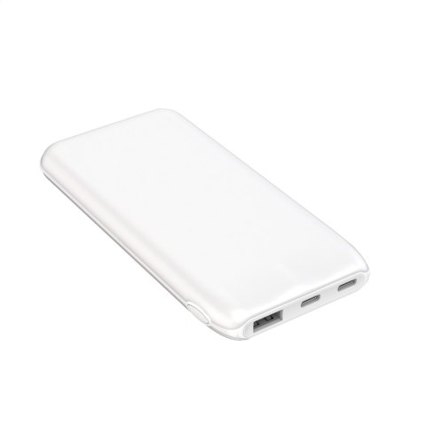 PLATINET POWER BANK 10000 mAh 3,7V 37Wh 12W 2x USB-C 1x USB-A WHITE [46079]