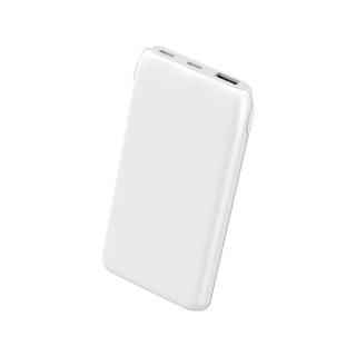 PLATINET POWER BANK 10000 mAh 3,7V 37Wh 12W 2x USB-C 1x USB-A WHITE [46079]