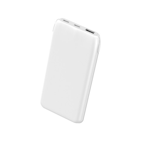 PLATINET POWER BANK 10000 mAh 3,7V 37Wh 12W 2x USB-C 1x USB-A WHITE [46079]