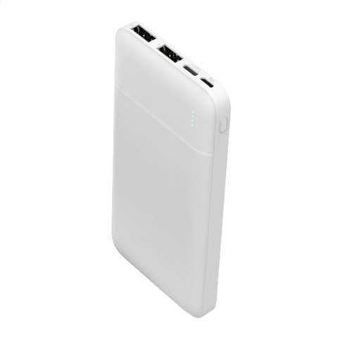 PLATINET POWER BANK 10000 mAh Polymer ABS Texture White [45721]