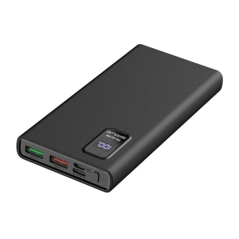 PLATINET POWER BANK 10000 mAh Polymer PD 20W QC 3.0 LED Screen Black [45726]