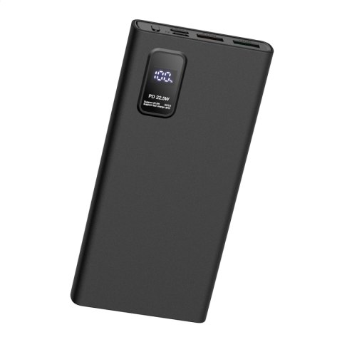 PLATINET POWER BANK 10000 mAh Polymer PD 20W QC 3.0 LED Screen Black [45726]