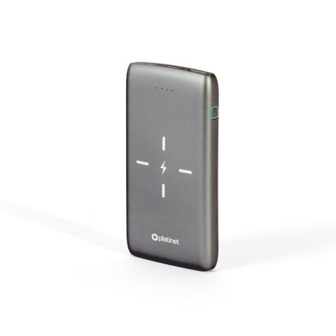 PLATINET POWER BANK 10000 mAh QI WIRELESS CHARGING USB-C [44244]