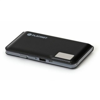 PLATINET POWER BANK 12000 mAh 2,1A polymer USB + LCD BLACK [43799]