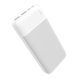 PLATINET POWER BANK 20000 mAh 10W 100CM CABLE POLYMER ABS TEXTURE WHITE [45723]