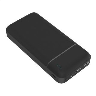 PLATINET POWER BANK 20000 mAh 10W + CABLE USB-C 1M POLYMER ABS TEXTURE BLACK [45722]