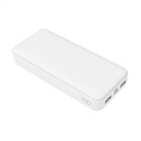 PLATINET POWER BANK 20000 mAh + CHARGER 20W PD + CABLE USB-C 1M 3IN1 SET WHITE [46220]