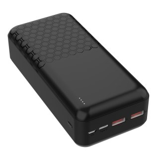 PLATINET POWER BANK 30000 mAh 20W PD + CABLE USB-C 1M HONEYCOMB BLACK [45933]