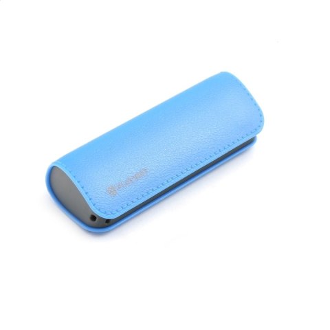 PLATINET POWER BANK LEATHER 2600mAh BLUE + MICRO CABLE KABEL + USB-C ADAPTER [43405]