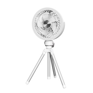 PLATINET RECHARGABLE DESK FAN WENTYLATOR BIURKOWY 2X1200MAH LED TRIPOD [46055]