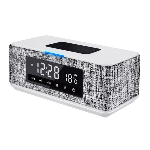 PLATINET SPEAKER GŁOŚNIK DAILY BLUETOOTH QI FM CLOCK WHITE [44800]