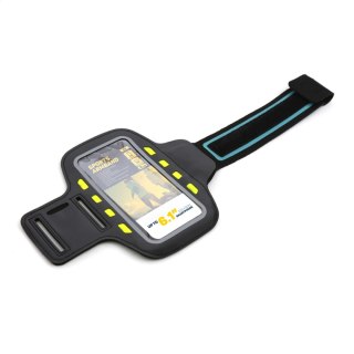 PLATINET SPORT ARMBAND FOR SMARTPHONE BLACK WITH LED [43705]
