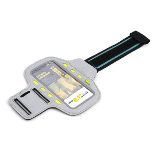PLATINET SPORT ARMBAND FOR SMARTPHONE GREY WITH LED [43709]