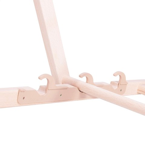 PLATINET SUMMER SUNBED LEŻAK OGRODOWY WOOD BLUE STRIP [45435]