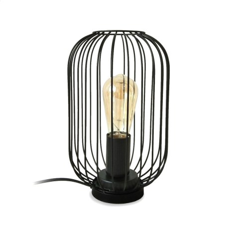 PLATINET TABLE LAMP LAMPA STOŁOWA 25W E27 METAL+ PLASTIC BLACK FINISH [44878]