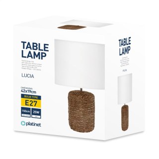PLATINET TABLE LAMP LAMPA STOŁOWA WHITE SHADE ST. LUCIA [45754]