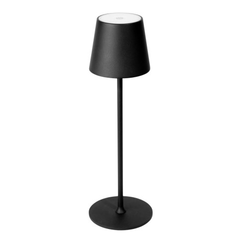 PLATINET TABLE PORTABLE LAMP LAMPA PRZENOŚNA WODOOPORNA WATERPROOF IP44 REGULATION RECHARGABLE BLACK [45925]