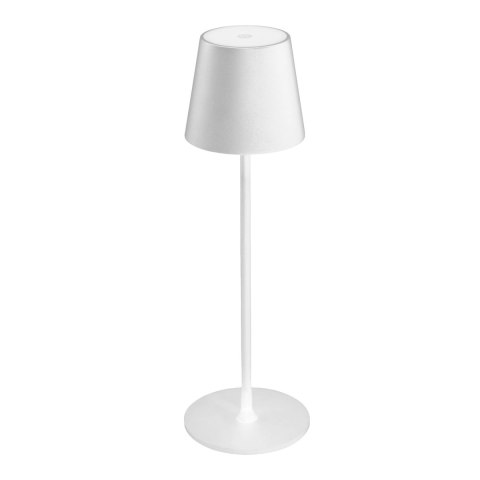 PLATINET TABLE PORTABLE LAMP LAMPA PRZENOŚNA WODOOPORNA WATERPROOF IP44 REGULATION RECHARGABLE WHTE [45926]
