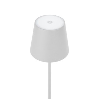 PLATINET TABLE PORTABLE LAMP LAMPA PRZENOŚNA WODOOPORNA WATERPROOF IP44 REGULATION RECHARGABLE WHTE [45926]