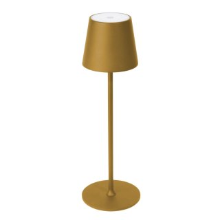 PLATINET TABLE PORTABLE LAMP LAMPA PRZENOŚNA WODOOPORNA WATERPROOF IP44 REGULATION RECHARGEABLE GOLD [45927]