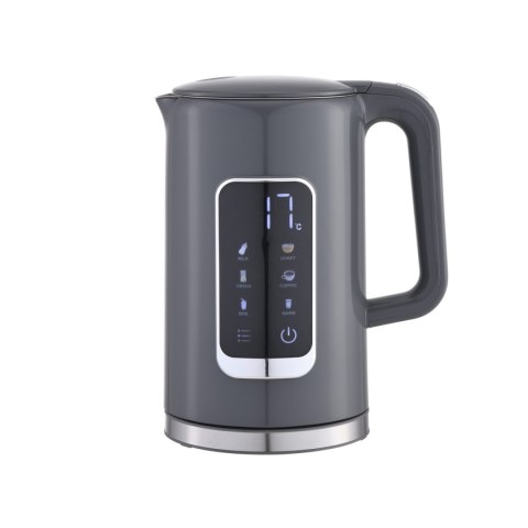 PLATINET CZAJNIK KETTLE LCD DISPLAY 1,7L 5 TEMPERATURE SETTINGS + 450ML TRAVEL MUG GREY [45978]