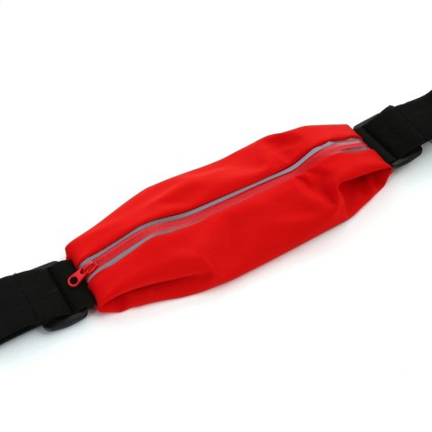 PLATINET SPORTOWY PAS DO BIEGANIA Z OKNEM NA SMARTPHONE / SPORT WAIST BAG WITH SMARPTHONE WINDOW RED [43711]