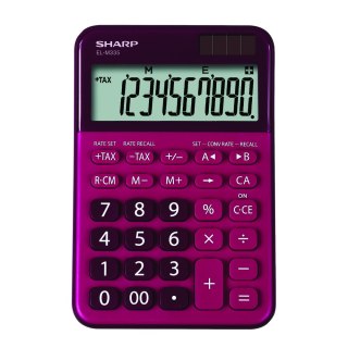 SHARP CALCULATOR DESKTOP 10D DUAL POWER ELM335BRD