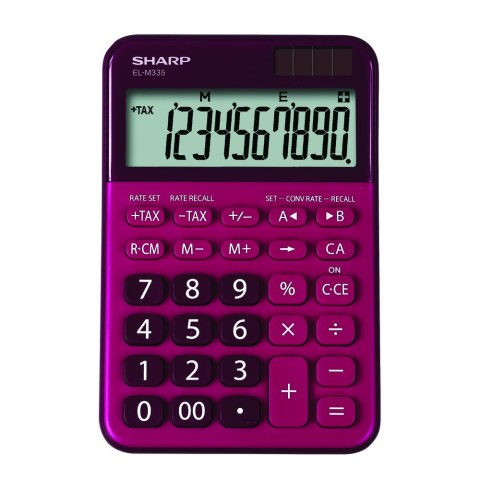 SHARP CALCULATOR DESKTOP 10D DUAL POWER ELM335BRD