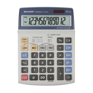 SHARP CALCULATOR DESKTOP 12D TILT DISPLAY BOX EL2125C