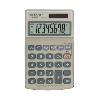 SHARP CALCULATOR HANDHELD BLISTER EL240SAB