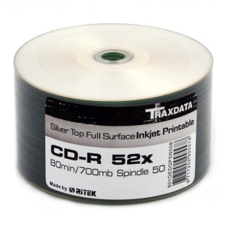 TRAXDATA RITEK CD-R 700MB 52X PRINTABLE SILVER SP*50 901OEDRPSN002