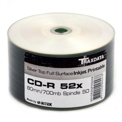 TRAXDATA RITEK CD-R 700MB 52X PRINTABLE SILVER SP*50 901OEDRPSN002