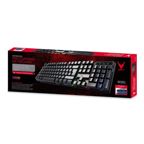 VARR GAMING KEYBOARD KLAWIATURA GAMINGOWA RGB MULTIMEDIA BLACK [44842]