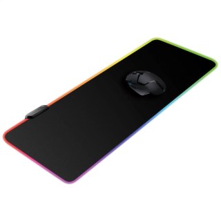 VARR GAMING MOUSE PAD PODKŁADKA GAMINGOWA 900x400x3 MM LED RGB BLACK [45676]