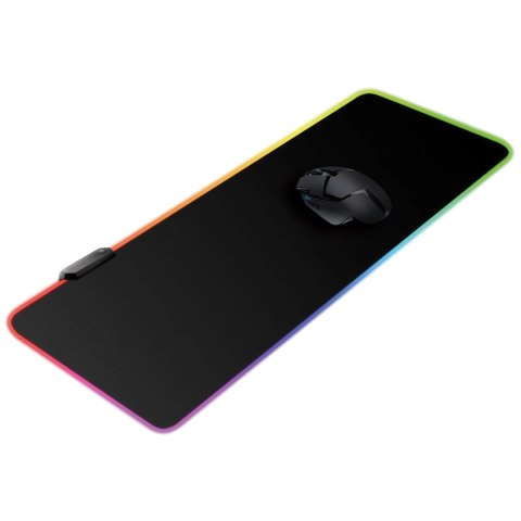 VARR GAMING MOUSE PAD PODKŁADKA GAMINGOWA 900x400x3 MM LED RGB BLACK [45676]