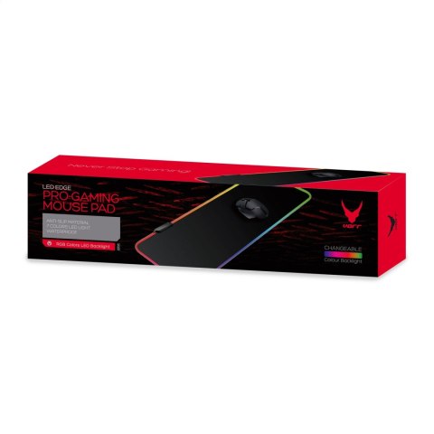 VARR GAMING MOUSE PAD PODKŁADKA GAMINGOWA 900x400x3 MM LED RGB BLACK [45676]