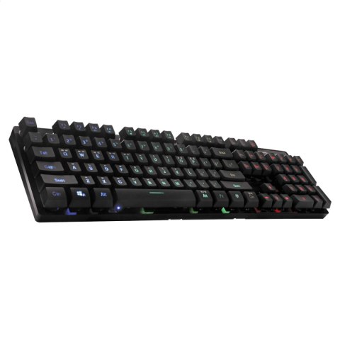 VARR GAMING SET ZESTAW GAMINGOWY KEYBOARD CHERRY R1-R4 + MOUSE 3200DPI PIXART + MOUSE PAD BLACK [45572]