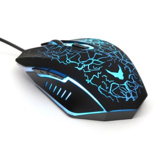 VARR MYSZ MOUSE GAMING 800/1200/1600/2400 DPI LED BLACK [45660] TE